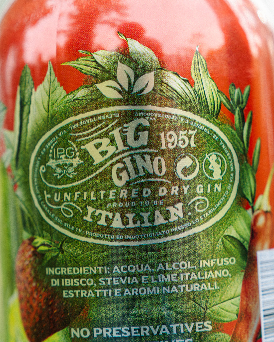 Gin Big Gino Red Hot Fruits – Con Fragola e Peperoncino (1L)
