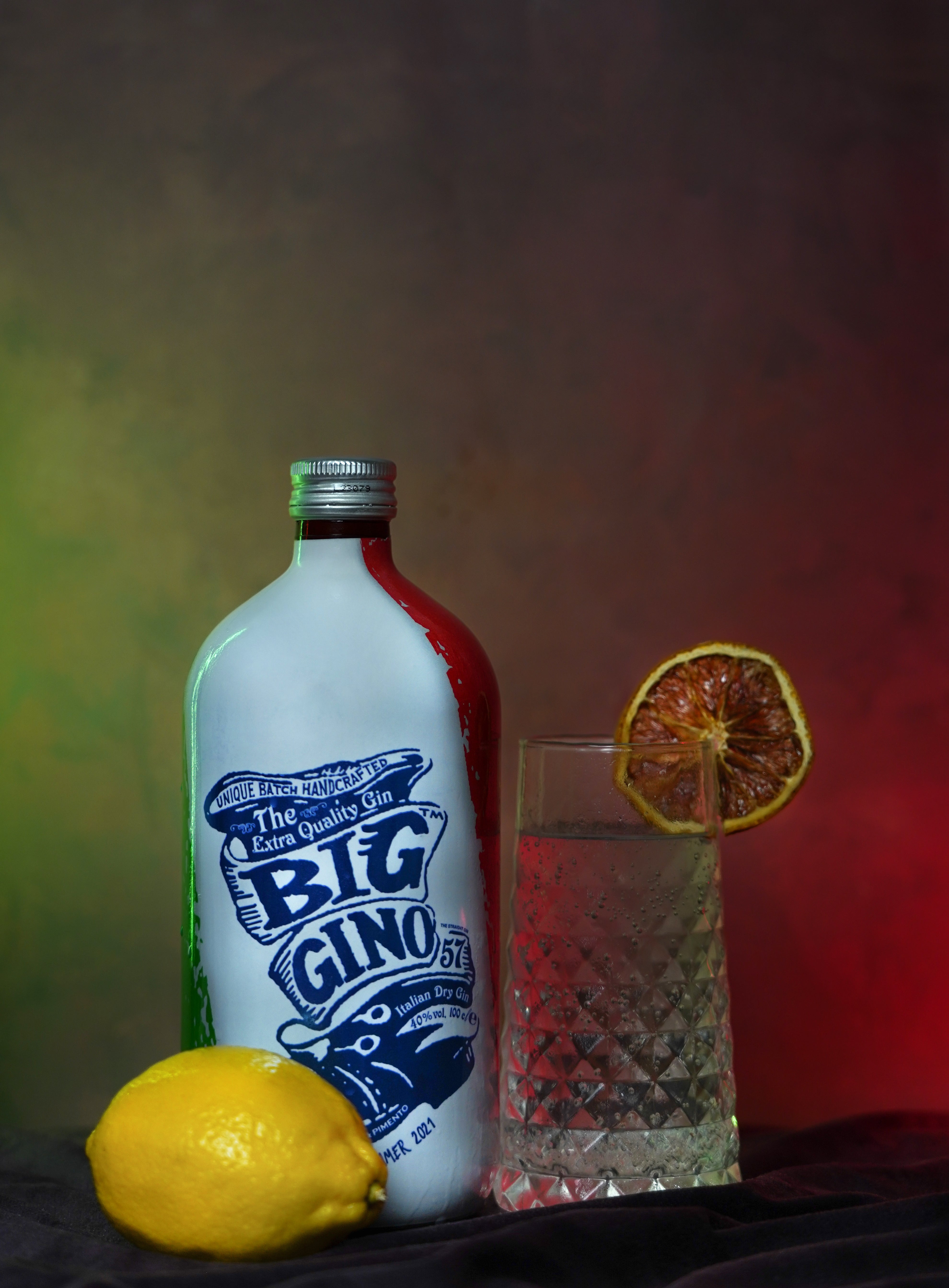 Bottiglia Big Gino Original 1L, gin artigianale italiano cold-compound