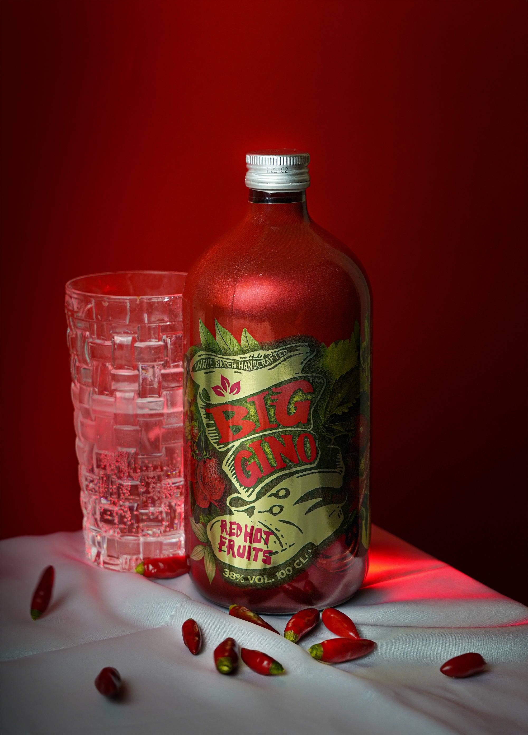 Gin Big Gino Red Hot Fruits – Con Fragola e Peperoncino (1L)