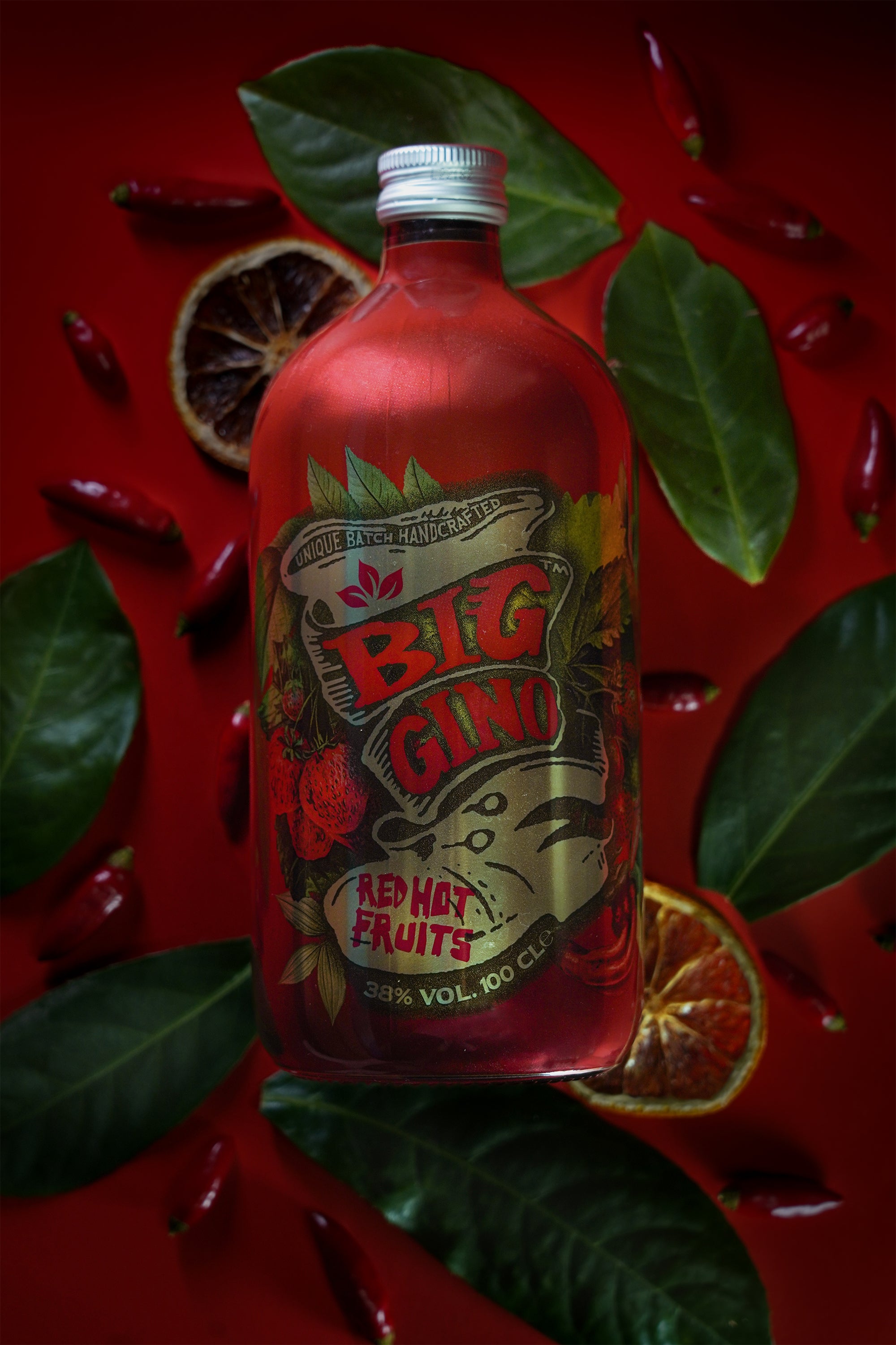 Gin Big Gino Red Hot Fruits – Con Fragola e Peperoncino (1L)