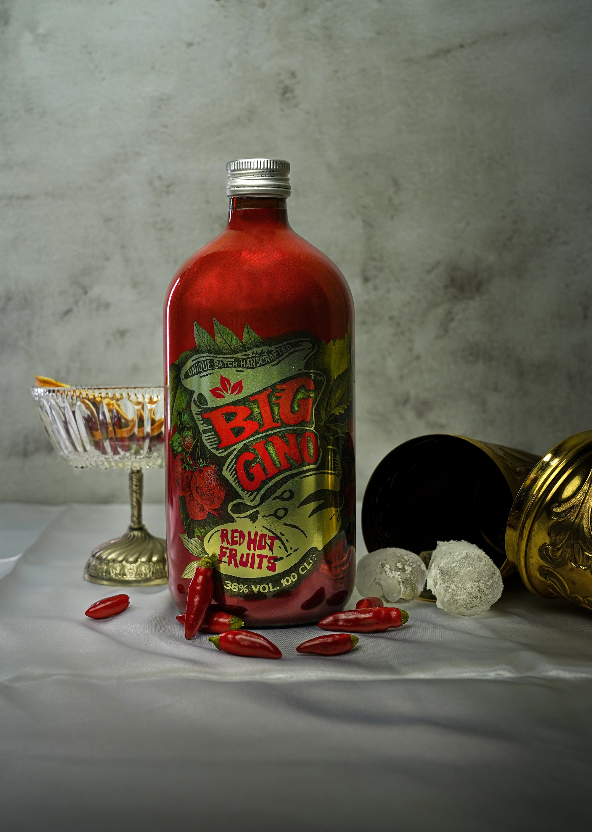 Gin Big Gino Red Hot Fruits – Con Fragola e Peperoncino (1L)